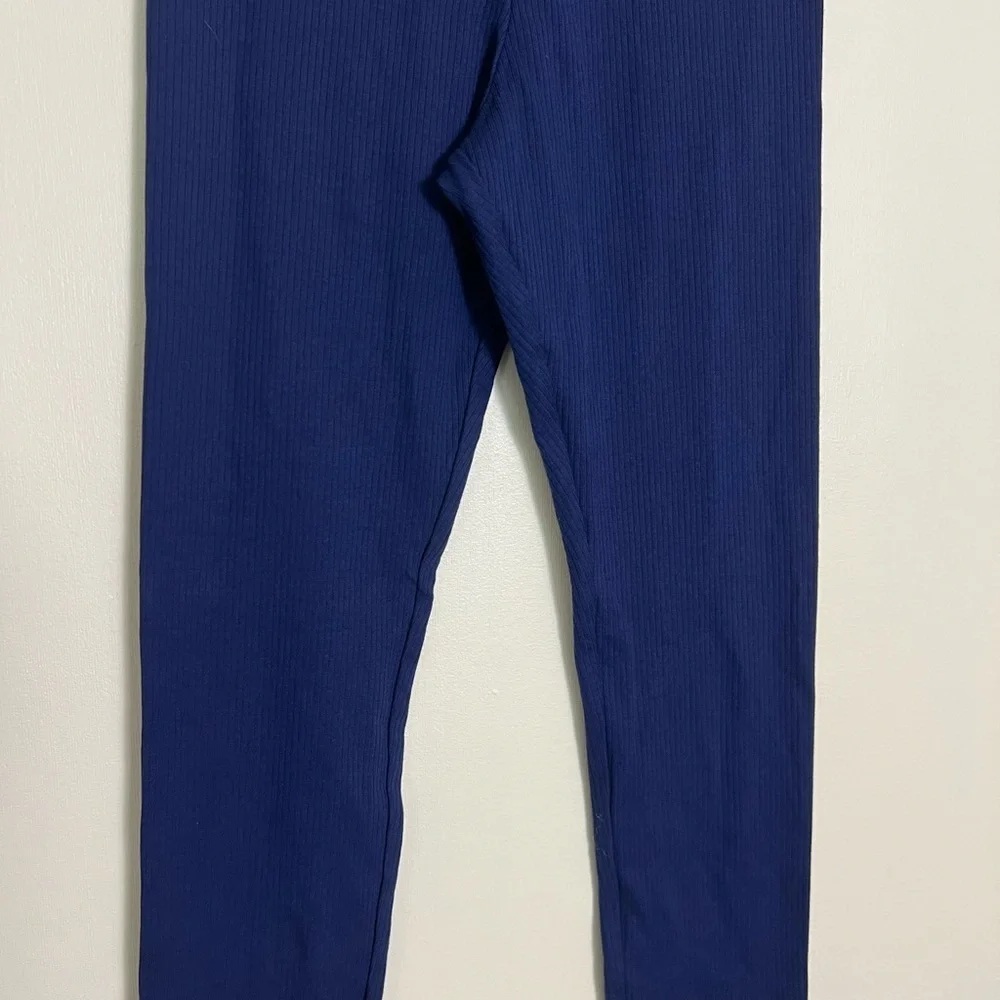 Old Navy Girls Blue Leggings Casual‎ Outdoor Full Length Ribbed Knit sz XL